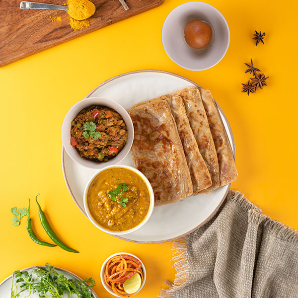Mix Vegetable & Dal Fry Thali For One